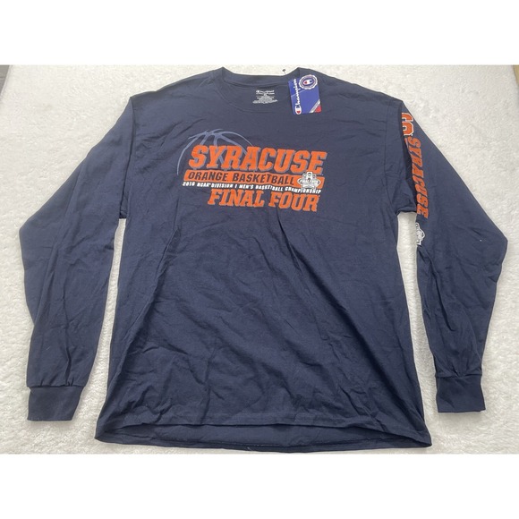 NWT Champion Syracuse Final Four 2016 Logo‎ T-Shirt Adult XL Blue Long Sleeve - Picture 1 of 13